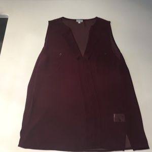 Small Maroon Tank